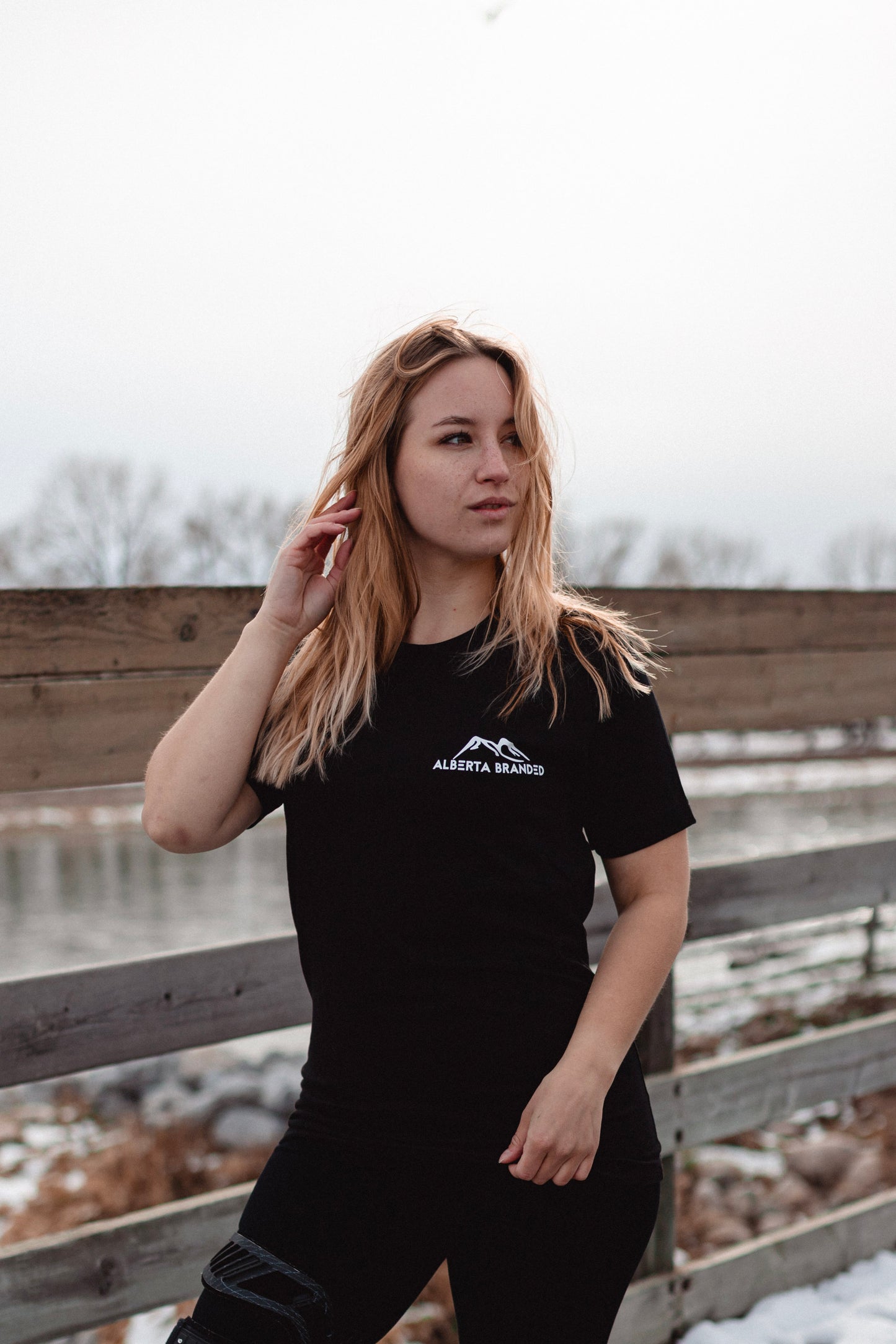 AB Mountains Black/White T-Shirt