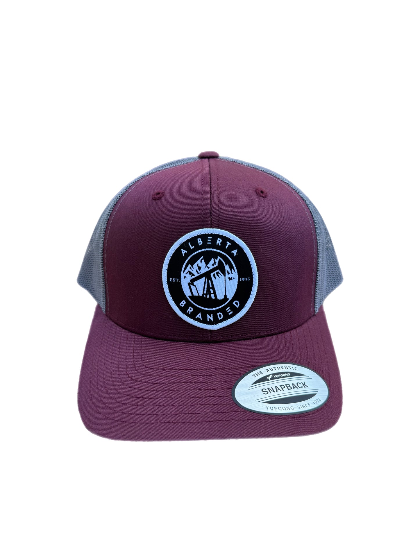 Heritage Maroon/Charcoal Grey Curved SnapBack
