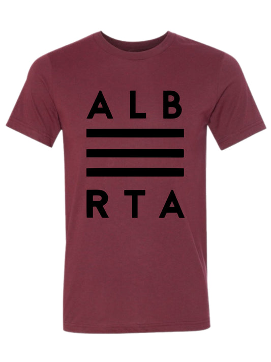 ALBERTA Prairies Maroon/Black T-Shirt