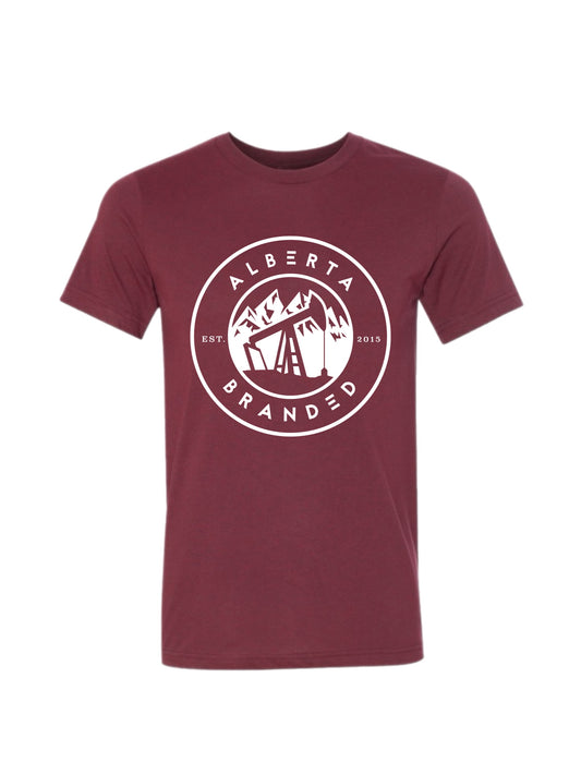 Heritage Heather Maroon/White T-Shirt
