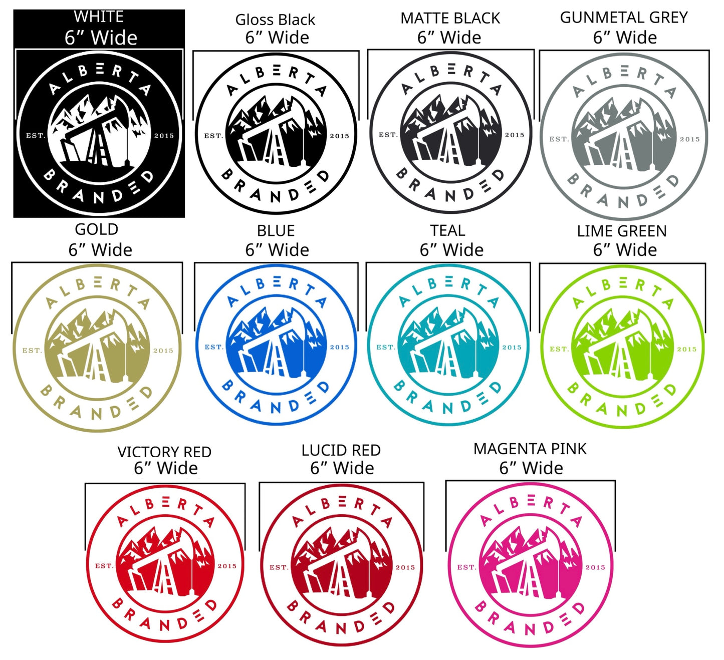 6” Heritage Decals