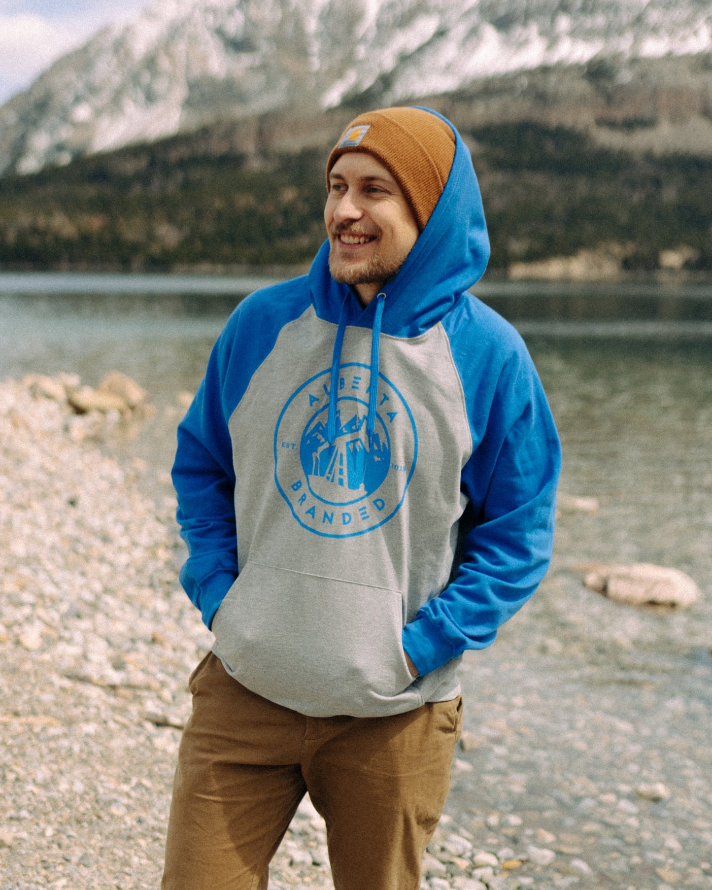 Heritage Blue/Heather Grey Hoodie