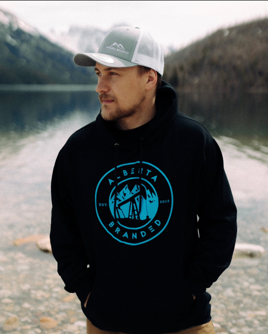 Heritage Blue Teal/Black Hoodie