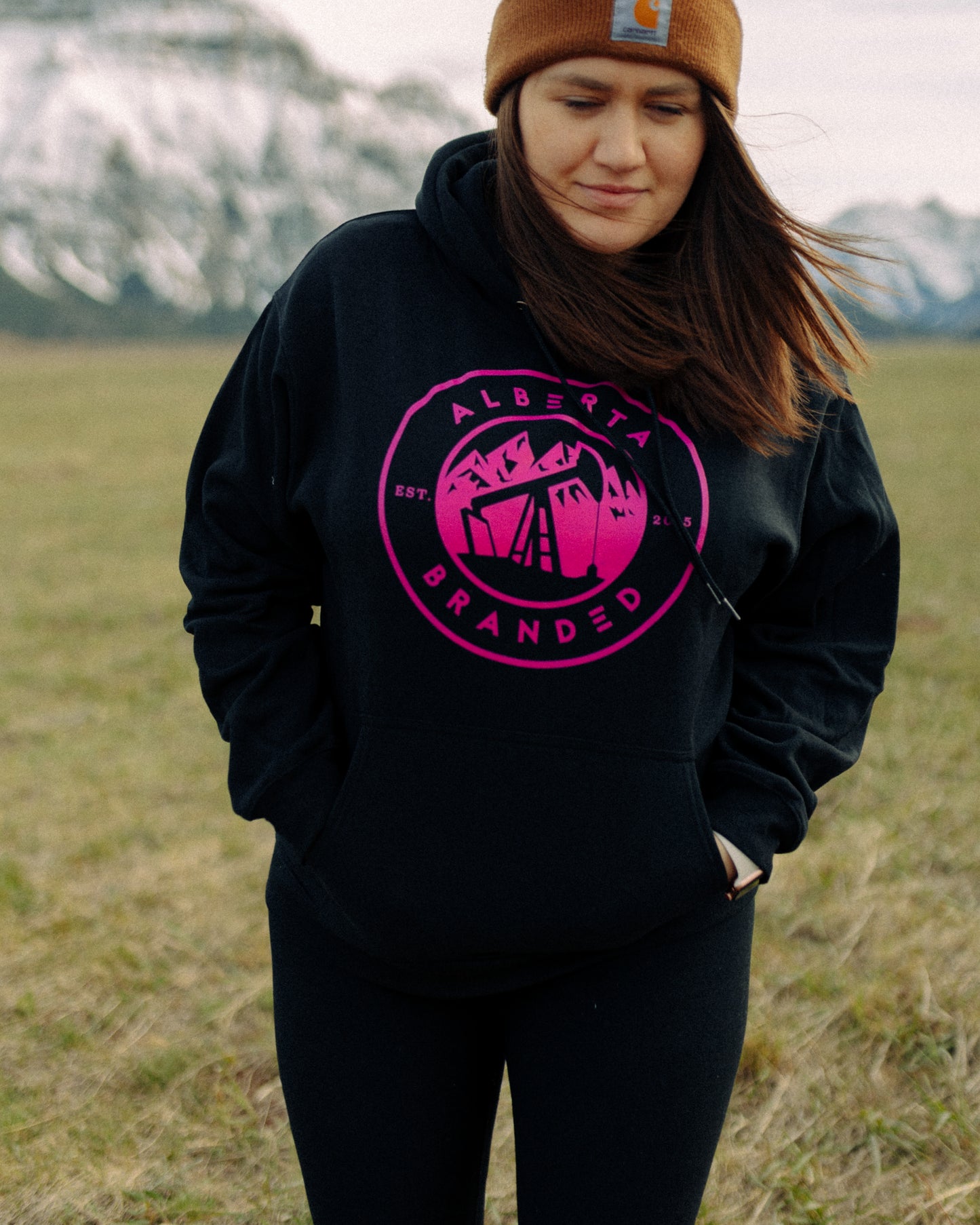 Heritage Black/Pink Hoodie